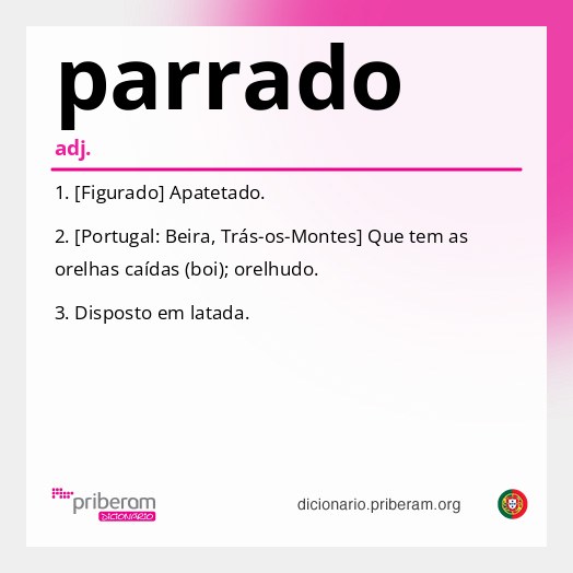Significado de parrado