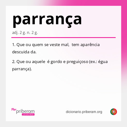 Significado de parrança