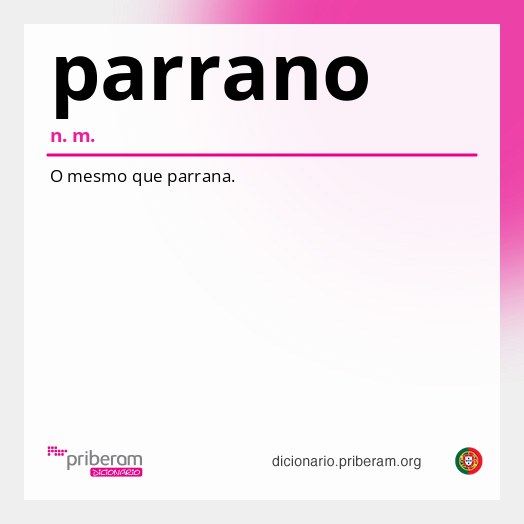 Significado de parrano