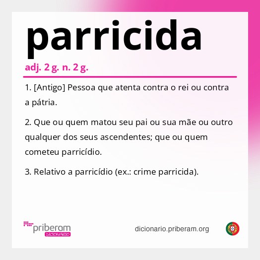Significado de parricida