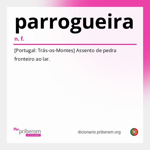 Significado de parrogueira