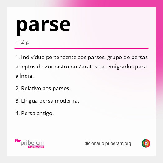 Significado de parse