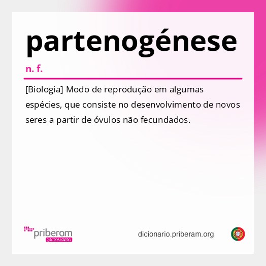 Significado de partenogénese