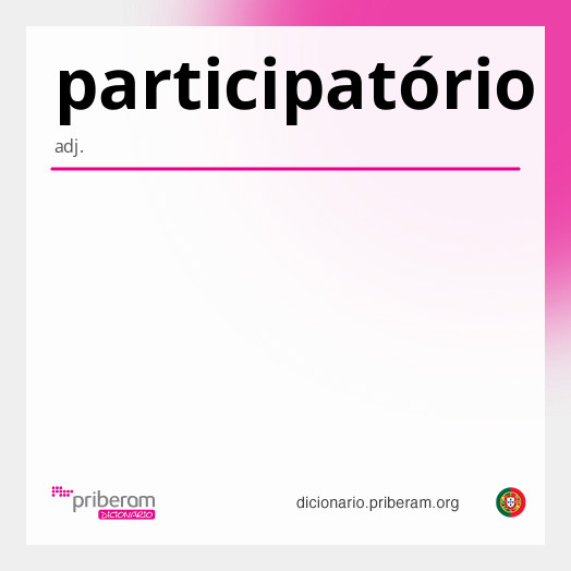 Significado de participatório