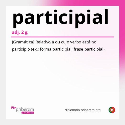 Significado de participial