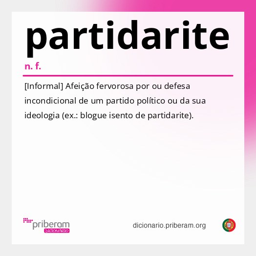 Significado de partidarite