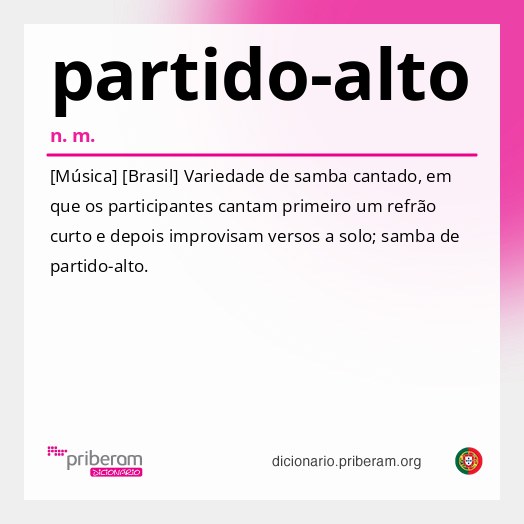 Significado de partido-alto