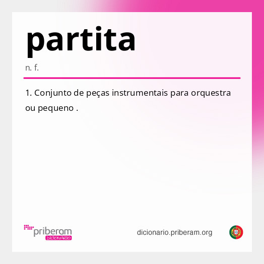 Significado de partita