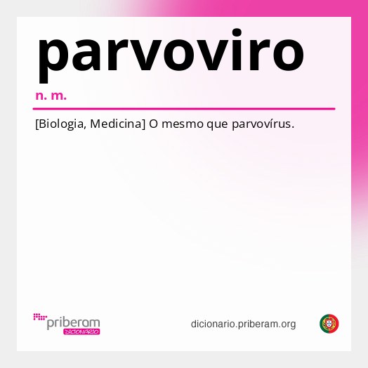 Significado de parvoviro
