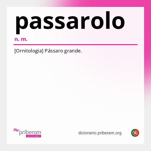 Significado de passarolo