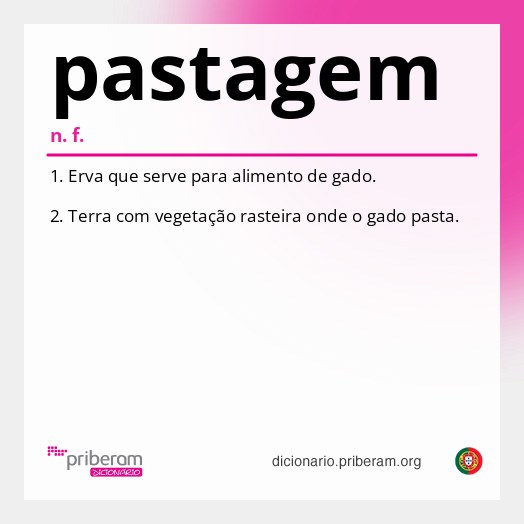 Significado de pastagem