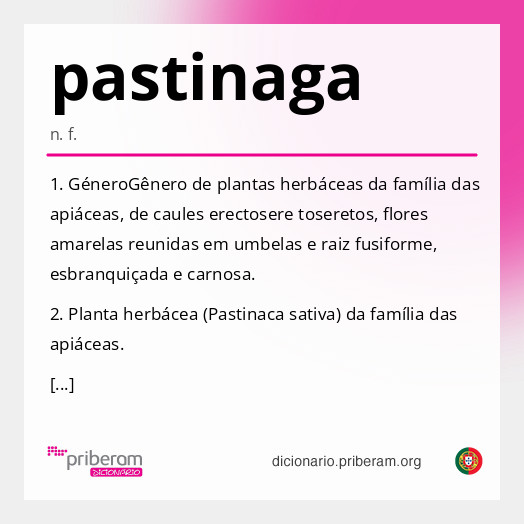Significado de pastinaga