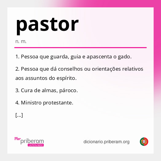 Significado de pastor