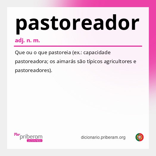 Significado de pastoreador