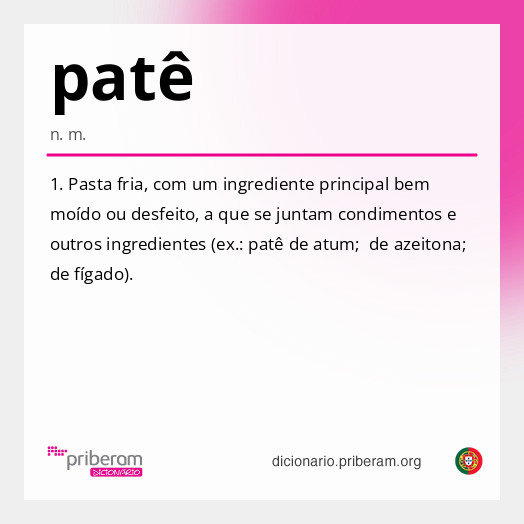 Significado de patê