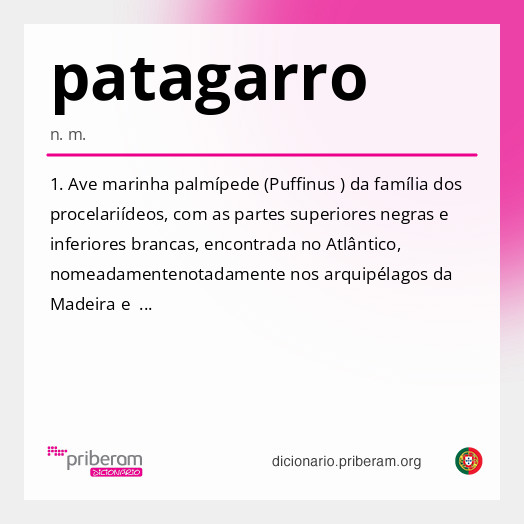 Significado de patagarro