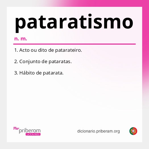 Significado de pataratismo