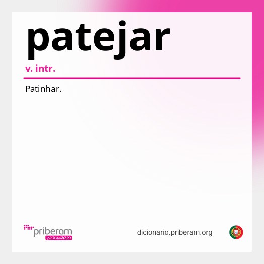 Significado de patejar