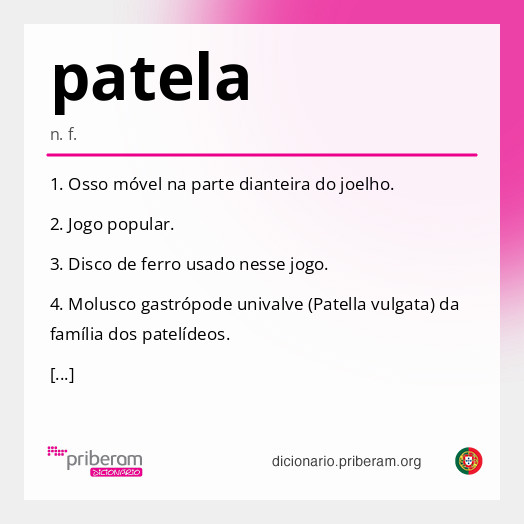 Significado de patela