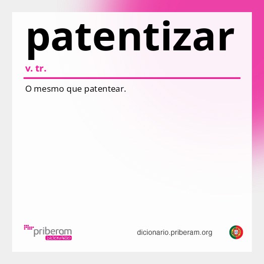 Significado de patentizar