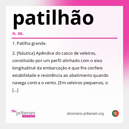 Significado de patilhão