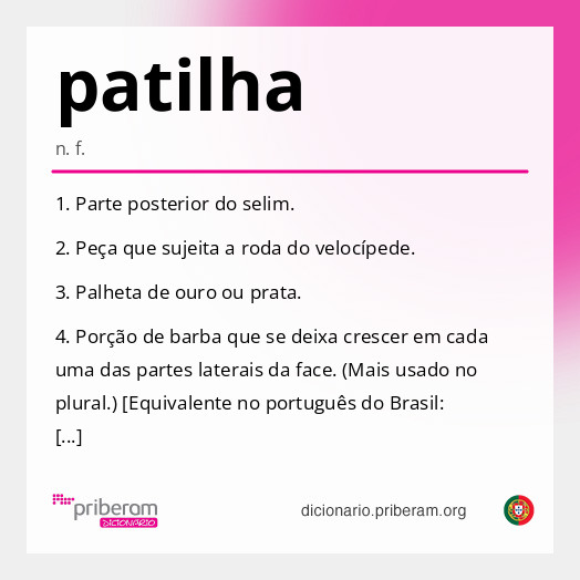 Significado de patilha
