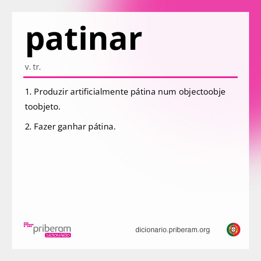 Significado de patinar