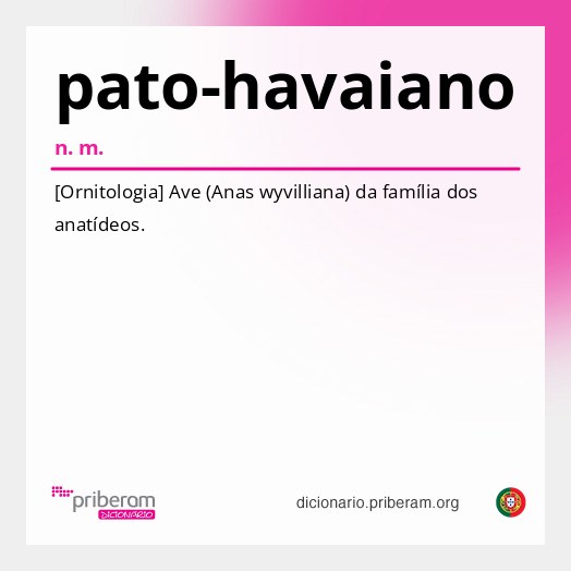 Significado de pato-havaiano
