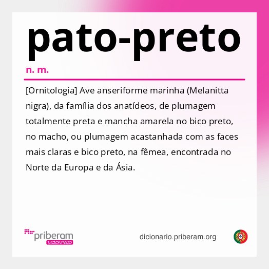 Significado de pato-preto