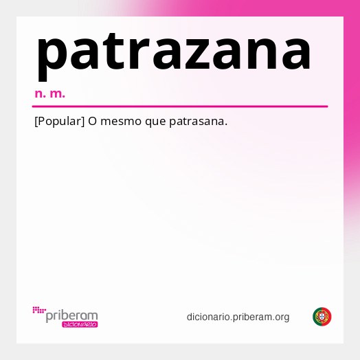 Significado de patrazana