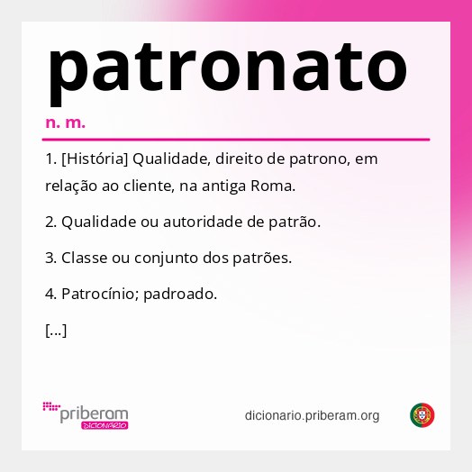 Significado de patronato