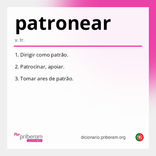 Significado de patronear