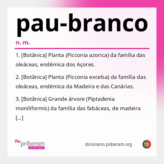 Significado de pau-branco