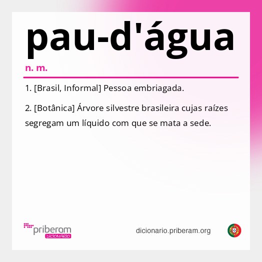 Significado de pau-d'água