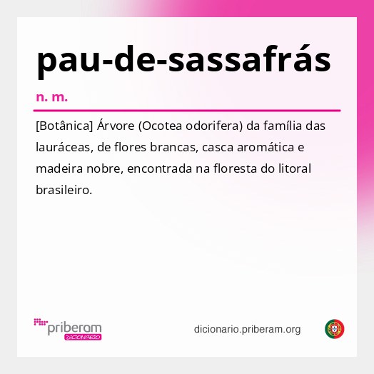 Significado de pau-de-sassafrás