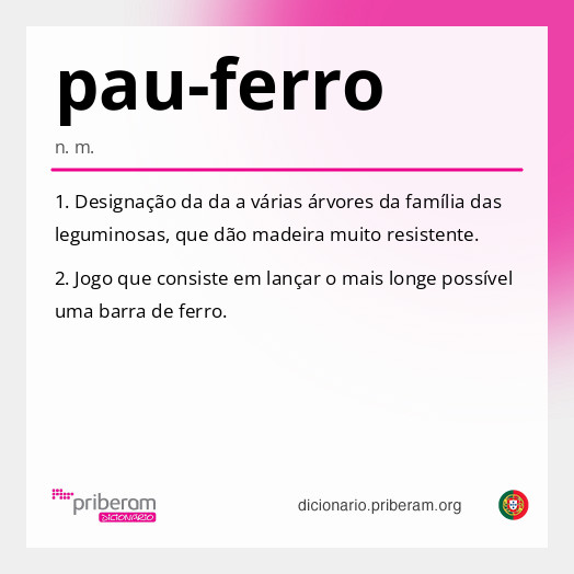 Significado de pau-ferro