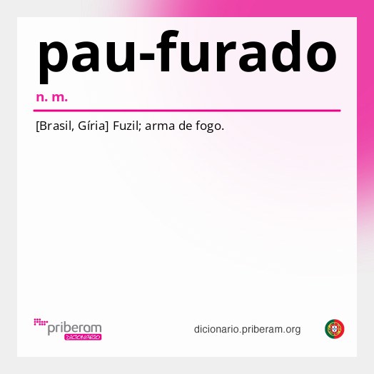 Significado de pau-furado