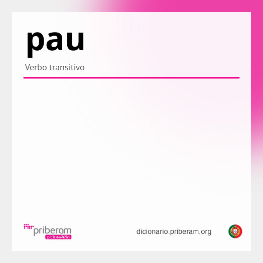 Significado de pau