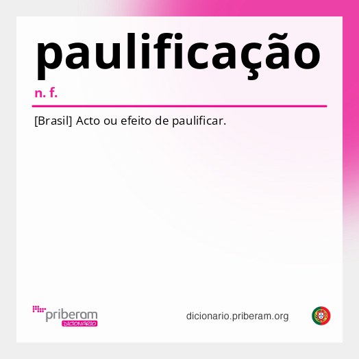 Significado de paulificação