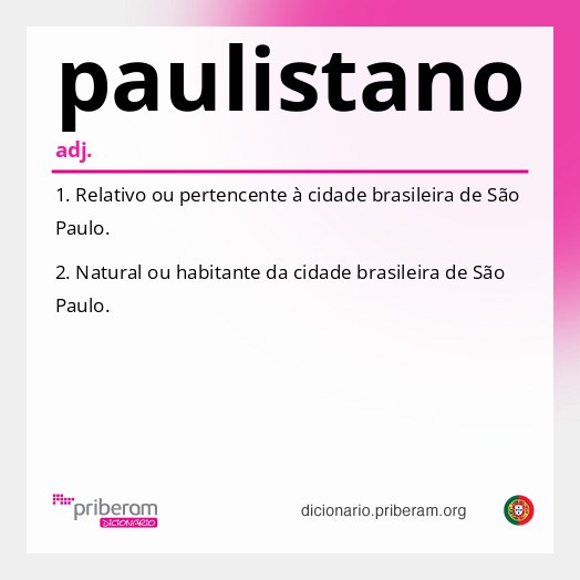 Significado de paulistano