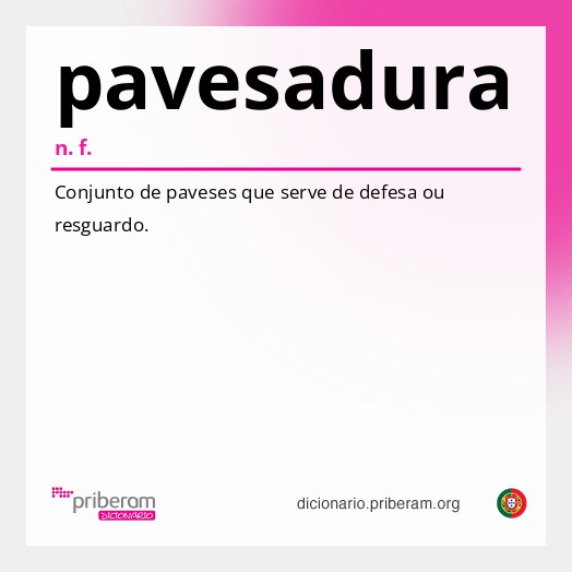 Significado de pavesadura