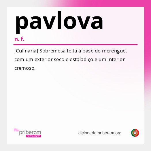 Significado de pavlova