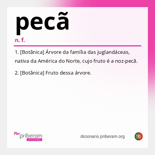 Significado de pecã