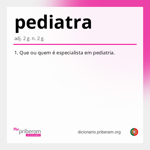 Significado de pediatra