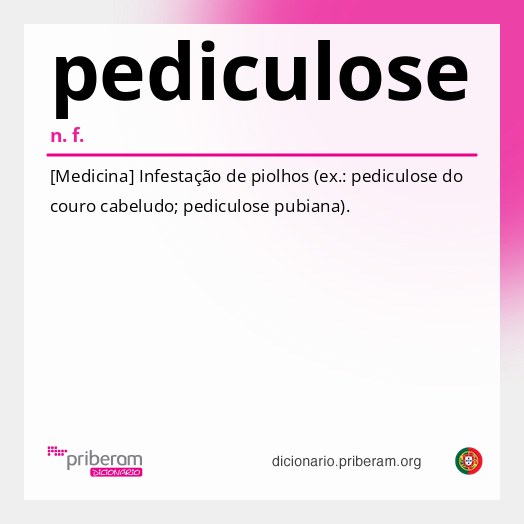 Significado de pediculose