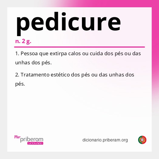 Significado de pedicure