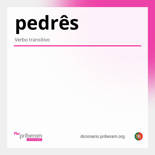 Significado de pedrês