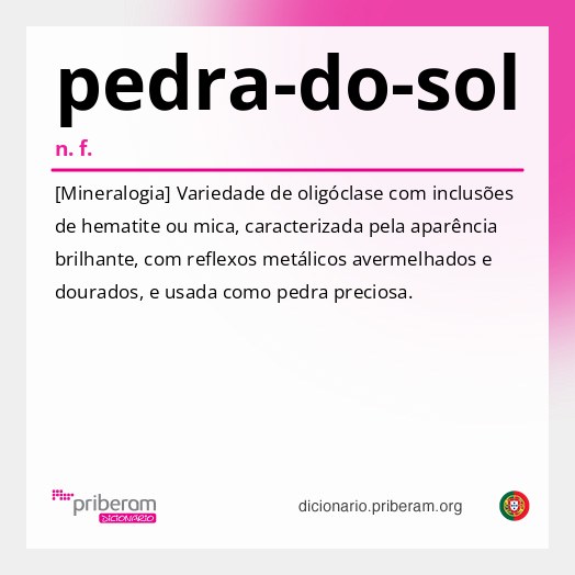 Significado de pedra-do-sol