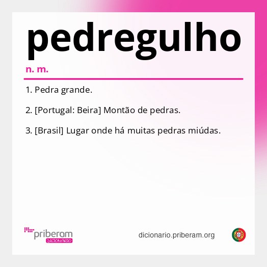 Significado de pedregulho