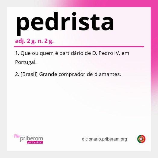 Significado de pedrista